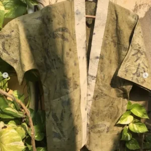 Eucalyptus printed kimono