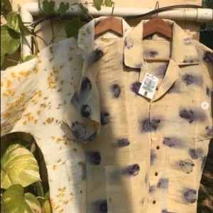 Rose petals printed formal shirt