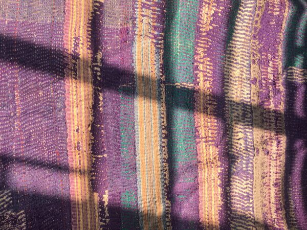 Upcycled kantha half jacket - Image 4