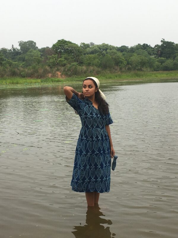 Fish batik wrap dress - Image 3