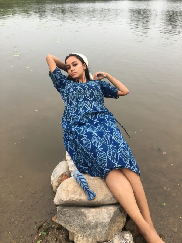 Fish batik wrap dress - Image 6