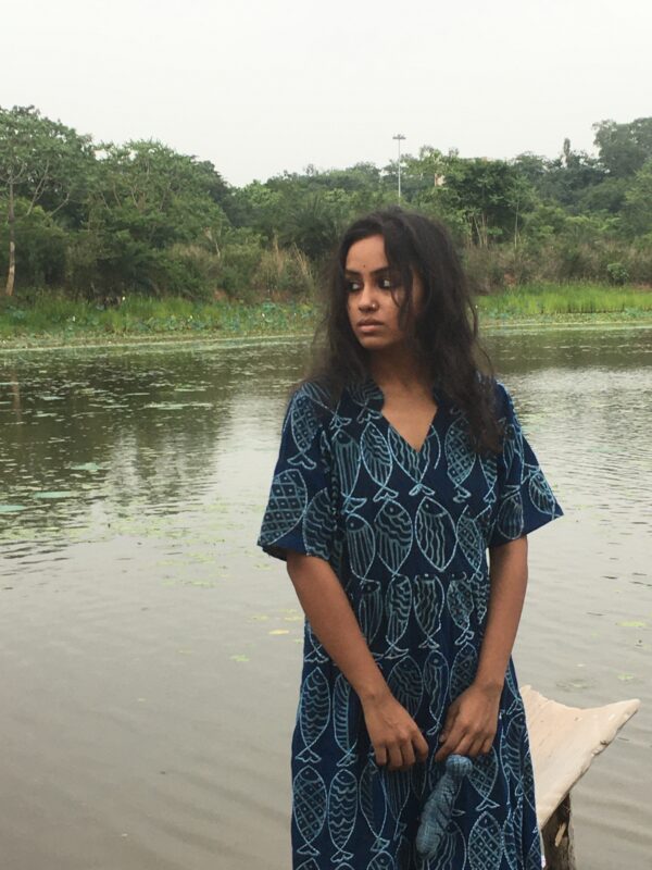 Fish batik wrap dress - Image 4