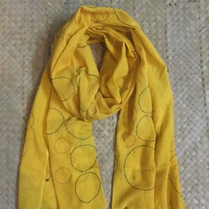 Natural dyed , hand embroidered stoles