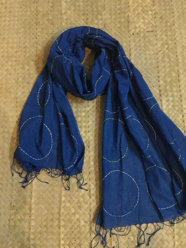Natural dyed , hand embroidered stoles - Image 4