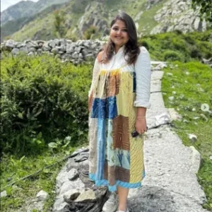 Upcycled noodle strap dress